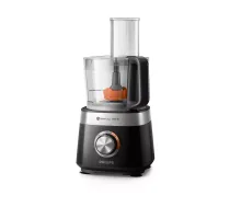 Philips | Kompaktais virtuves kombains | HR7530/10 Viva Collection | 850 W | Ātrumu skaits: 2 | Bļodas tilpums: 2,1 l | Melns