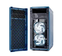 Fractal Design | Focus G | FD-CA-FOCUS-BU-W | Sānu logs | Kreisais sānu panelis - Rūdīts stikls | Zils | ATX | Barošanas bloks iekļauts Nē | ATX