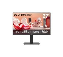 LG | 27BA54QB-B | 27 | IPS | QHD | 16:9 | 75 Hz | 5 ms | 2560 x 1440 pikseļi | 350 cd/m² | HDMI pieslēgvietu skaits: 2