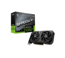 MSI GeForce RTX 5060 Ti 8G SHADOW 2X OC PLUS lielapjoma iepakojums | NVIDIA | 8 GB | GeForce RTX 5060 Ti | GDDR7 | HDMI pieslēgvietu skaits: 1 | PCI Express Gen 5 x16 (izmanto x8)