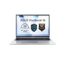 Asus Vivobook 16 X1605VA-MB1799W | Sudrabains | 16" | IPS | WUXGA | 1920 x 1200 pikseļi | 60 Hz | Pretatspīduma pārklājums | Intel Core i5 | i5-13420H | 16 GB | DDR4 | SSD diska ietilpība 512 GB | Intel UHD Graphics | Windows 11 Home | 802.11ax | Bluetooth versija 5.3 | Tastatūras valoda ASV starptautiskā | Tastatūras apgaismojums | Garantija 24 mēneši | Akumulatora garantija 12 mēneši