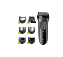 Braun Shave&Style skuveklis | 3000BT 3. sērija | Darbības laiks (maks.) 45 min | NiMH | Melns