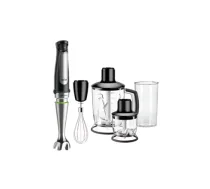 Braun | MultiQuick 7 rokas blenderis | MQ 7045X | Rokas blenderis | 1000 W | Ātrumu skaits: 6 | Smalcinātājs | Melns/nerūsējošais tērauds