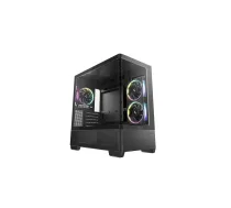 Deepcool korpuss | CG380U 3F | Micro ATX | Melns