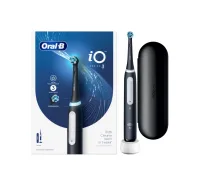 Oral-B iO3 sērijas elektriskā zobu birste, melna + ceļojumu maciņš | Oral-B