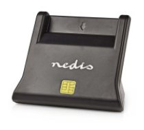 Nedis NEDIS chip card reader CRDRU2SM3BK/ Smart Card ID-1/ eCitizen/ standard biometric chips/ USB 2.0/ black  NEDIS chip card reader CRDRU2SM3BK/ Smart Card ID-1/ eCitizen/ standard     biometric chips/ USB 2.0/ black