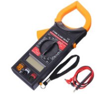 Elektroniskais multimetrs testeris skavas mērītājs DT-266 voltmetrs, ampērmetrs Factory New Digital DT-266 Clamp Meter - High Quality Electronic Tool for Professionals and Home Use with     Low Battery Level Indicator