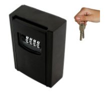 Kompakts 4-ciparu kods seifs atslēgām  Durable Steel Key Safe with 4-Digit Combination Lock - Secure and Easy Storage of Keys in Your Home