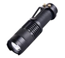 Taktiskais LED lukturis ar CREE-XPE Q5, 300m ZOOM, ūdens un triecienizturīgs, ideāls ceļojumiem CREE-XPE Q5 LED Taktiskais lukturītis; Jaudīgs, energoefektīvs, ūdens un triecienizturīgs,     100000 stundu kalpošanas laiks; Portatīvs ar gaismas režīmiem un