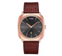 ECARLA Tomi retro vÄ«rieÅ¡u rokas pulkstenis, zelta, zils siksniÅÅ¡  TOMI RETRO MEN'S WATCH, GOLD, ON A BLUE STRAP ZM177WZ2