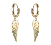 ECARLA Zelta auskari no hipoalerģiska tērauda  Earrings made of 14k gold-plated stainless steel KST3058