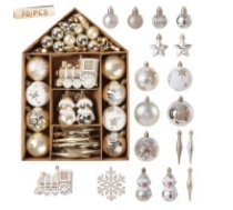 ECARLA Ziemassvētku eglīšu bumbiņu komplekts 70 gab.  A set of 70 baubles in a BSN20 package