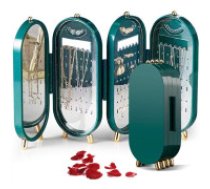 ECARLA Zaļais rotaslietu organizators - Elegants skapītis  Green jewelry organizer CB38ZIE