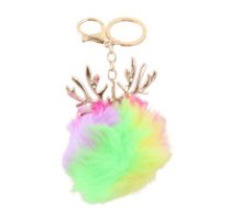 ECARLA Antlers Neona POMPON atslēgu piekariņš BRL187  Antlers Neon POMPON keychain BRL187