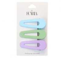 ECARLA Komplekts ar 3 lielām pasteļa matu sprādzēm  Set of 3 pieces of pastel large hair clips SP305