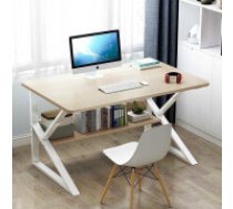 ECARLA Datordarba galds ar plauktu 80x40 cm  Computer and office desk with shelf 80 x 40 cm STL04B