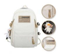 ECARLA Universāls skolas sporta mugursoma ar atslēgu piekariņu  Universal school sports backpack with a keychain PL170B