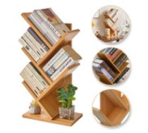 ECARLA Grāmatplaukts 5 plaukti pašmontāžai  Bookcase, 5 shelves for books on desk SZ36JBR