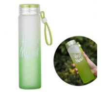 ECARLA Stikla ūdens pudele ar rokturi 400 ml  Water bottle Glass bottle with screw-on handle OMBRE 400 ML BD25ZIE