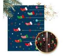 ECARLA Ziemassvētku krāsainās logu uzlīmes 2 lapas 30 x 45 cm  Christmas colorful window stickers 2 sheets 30 x 45 cm NKD24