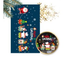 ECARLA Ziemassvētku logu uzlīmes 30 x 45 cm  Christmas colorful window stickers 2 sheets 30 x 45 cm NKD25