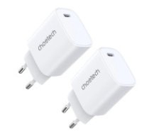 Choetech Choetech charger set Q5004 20W PD iPhone 12/13 white (2pcs)  Choetech charger set Q5004 20W PD iPhone 12/13 white (2pcs)