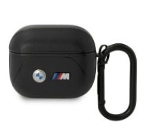 BMW BMW BMA322PVTK AirPods 3 gen cover black/black Leather Curved Line  BMW BMA322PVTK AirPods 3 gen cover black/black Leather Curved Line