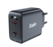 Acefast Fast charger GaN 35W PD 2x USB C Acefast A49 - black  Fast charger GaN 35W PD 2x USB C Acefast A49 - black