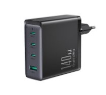 Joyroom GaN 140W fast charger 3 x USB-C / USB-A Joyroom JR-TCG05EU - black + USB-C - USB-C 240W 1.2m cable  GaN 140W fast charger 3 x USB-C / USB-A Joyroom JR-TCG05EU - black + USB-C -     USB-C 240W 1.2m cable