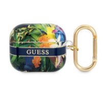 Guess Guess GUA3HHFLB AirPods 3 cover blue/blue Flower Strap Collection  Guess GUA3HHFLB AirPods 3 cover blue/blue Flower Strap Collection