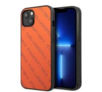 Karl Lagerfeld Karl Lagerfeld KLHCP13SPTLO iPhone 13 mini 5,4 "hardcase orange / orange Perforated Allover  Karl Lagerfeld KLHCP13SPTLO iPhone 13 mini 5,4 "hardcase orange     / orange Perforated Allover