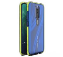 Hurtel Pavasara korpuss caurspīdīgs TPU želejas aizsargvāciņš ar krāsainu ietvaru Xiaomi Redmi 8A / Xiaomi Redmi 8 yellow Pavasara TPU želejas aizsargvāciņš Xiaomi     Redmi 8; Ultratensīvs, plāns, elastīgs, aizsargājošs; Telefona vāciņš ar punktveida rak