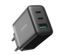 Joyroom Joyroom JR-TCF10 fast charger 2x USB-C USB-A 32W - black  Joyroom JR-TCF10 fast charger 2x USB-C USB-A 32W - black