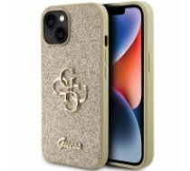 Guess Guess Glitter Script Big 4G case for iPhone 15 Plus - gold  Guess Glitter Script Big 4G case for iPhone 15 Plus - gold