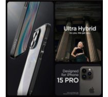 Spigen Spigen Crystal Hybrid, matte black - iPhone 15 Pro  Spigen Crystal Hybrid, matte black - iPhone 15 Pro