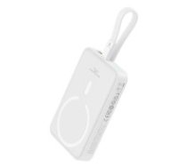 Baseus Baseus Magnetic Mini MagSafe 10000mAh 20W powerbank with built-in Lightning cable - white + Baseus Simple Series USB-C - USB-C 60W 0.3m cable  Baseus Magnetic Mini MagSafe 10000mAh     20W powerbank with built-in Lightning cable - white + Baseus Si