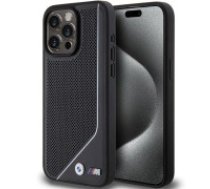 BMW BMW Perforated Twisted Line MagSafe case for iPhone 15 Pro - black  BMW Perforated Twisted Line MagSafe case for iPhone 15 Pro - black