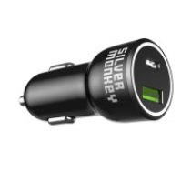 Silver Monkey Silver Monkey SMA078 car charger 1xUSB-C 1xUSB-A 45W PD QC - black  Silver Monkey SMA078 car charger 1xUSB-C 1xUSB-A 45W PD QC - black