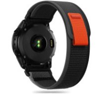 Tech-Protect Tech-Protect Nylon Strap for Garmin Fenix ​​5/6/6 Pro/7 - Black/Orange  Tech-Protect Nylon Strap for Garmin Fenix ​​5/6/6 Pro/7 - Black/Orange