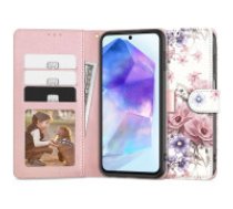 Tech-Protect Tech-Protect Wallet case for Samsung Galaxy A55 5G - pink flowers  Tech-Protect Wallet case for Samsung Galaxy A55 5G - pink flowers