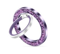 Tech-Protect Tech-Protect MMR200 magnetic holder / ring with MagSafe - purple with crystals  Tech-Protect MMR200 magnetic holder / ring with MagSafe - purple with crystals