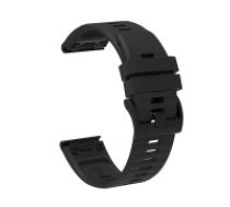 marka niezdefiniowana Garmin Fenix 3/5X/6X/7X Pro Silicone Strap - Black  Garmin Fenix 3/5X/6X/7X Pro Silicone Strap - Black