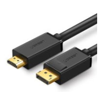 UGREEN Ugreen unidirectional DisplayPort to HDMI Cable 4K 30Hz 32 AWG 1.5m Black (DP101 10239)  Ugreen unidirectional DisplayPort to HDMI Cable 4K 30Hz 32 AWG 1.5m Black (DP101 10239)