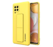 Wozinsky Wozinsky Kickstand Case Silicone Stand Cover for Samsung Galaxy A42 5G Yellow  Wozinsky Kickstand Case Silicone Stand Cover for Samsung Galaxy A42 5G Yellow