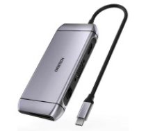 Choetech Choetech 9in1 multifunctional USB Type C HUB - 3x USB 3.2 Gen 1 / SD and TF memory card reader / HDMI 4K 30Hz / VGA Full HD 60Hz / USB Type C / RJ45 gray (HUB-M15 gray)  Choetech     9in1 multifunctional USB Type C HUB - 3x USB 3.2 Gen 1 / SD and