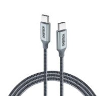 Choetech Choetech XCC-1002-GY USB-C - USB-C PD QC cable 100W 5A 480Mb/s 1.8m - gray  Choetech XCC-1002-GY USB-C - USB-C PD QC cable 100W 5A 480Mb/s 1.8m - gray