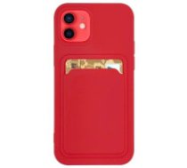 Hurtel Card Case Silicone Wallet Wallet with Card Slot Documents for iPhone 11 Pro red  Card Case Silicone Wallet Wallet with Card Slot Documents for iPhone 11 Pro red