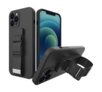 Hurtel Virves futrālis ar TPU gaisa spilvena pārvalku un aukliņu Xiaomi Redmi 9A melns Virves futrālis Xiaomi Redmi 9A; Ultratensīvs, elastīgs, izturīgs, precīzi izgriezumi, punktveida     raksts, TPU gaisa spilvena pārvalks; Želejas telefona futrālis ar 