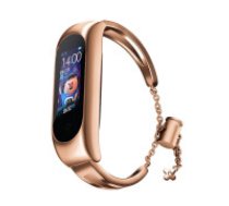 Hurtel Replacment metal band bracelet strap for Xiaomi Mi Band 6 / 5 / 4 / 3 rose gold  Replacment metal band bracelet strap for Xiaomi Mi Band 6 / 5 / 4 / 3 rose gold