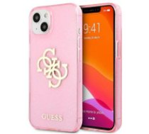 Guess Guess GUHCP13SPCUGL4GPI iPhone 13 mini 5.4" pink/pink hard case Glitter 4G Big Logo  Guess GUHCP13SPCUGL4GPI iPhone 13 mini 5.4" pink/pink hard case Glitter 4G Big     Logo